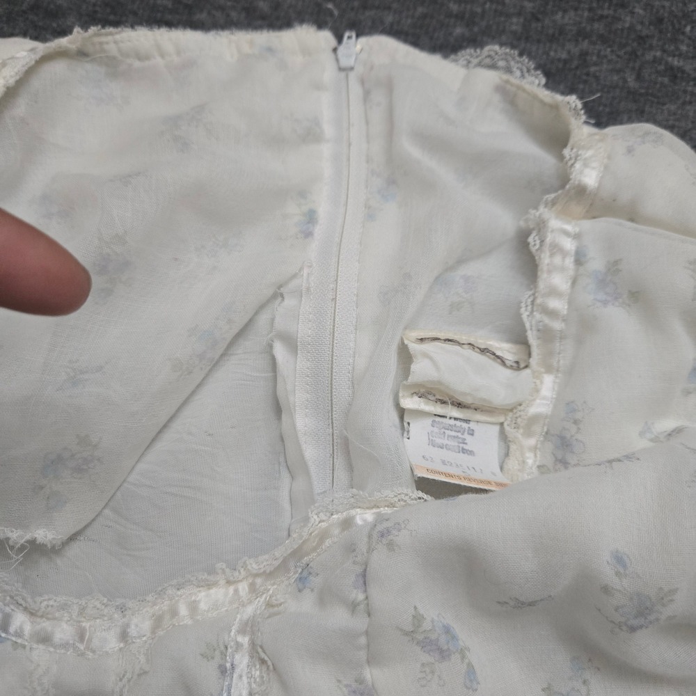 Vtg Gunne Sax Dress‎ Sz 5 Floral Cottagecore Prairie Milkmaid Romantic Victorian - Picture 10 of 16
